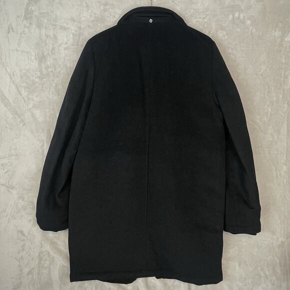 Tommy Hilfiger Men's 40L Wool Mix Overcoat Puffer Quilt Pilot Charcoal *no hood* - Picture 13 of 16